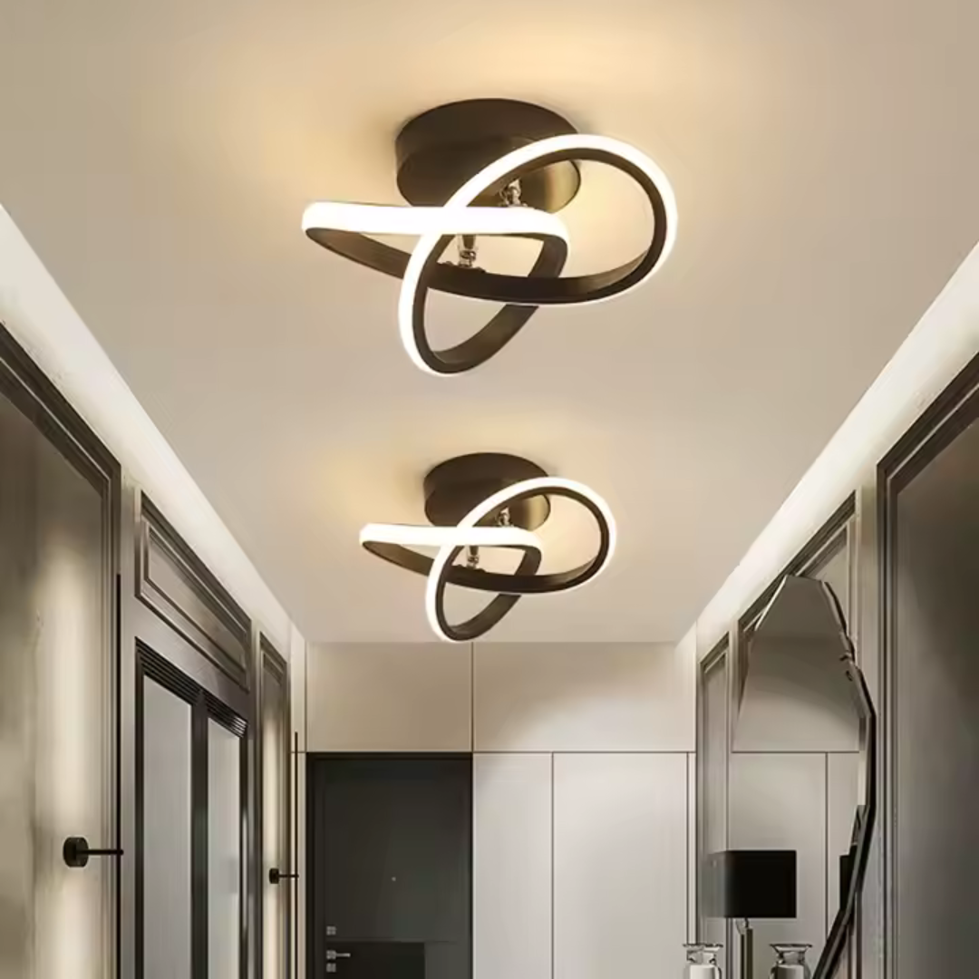 Lustra LED VERTEX Infinitum 26W, Lumina Rece/Calda/Neutra, Negru – RegalStore