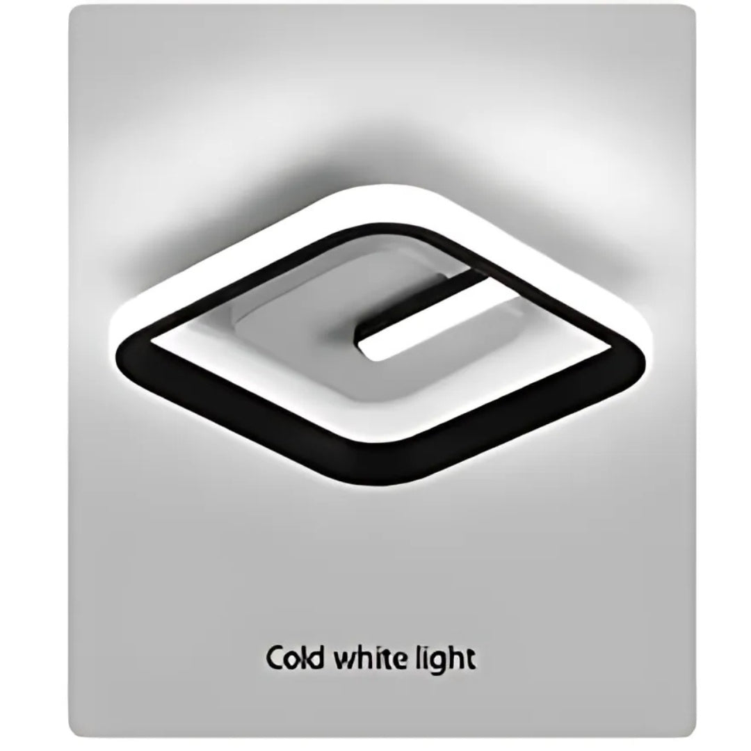 Lustra LED VICTORIA, 16W, lumina Rece/Calda/Neutra, Negru si Alb