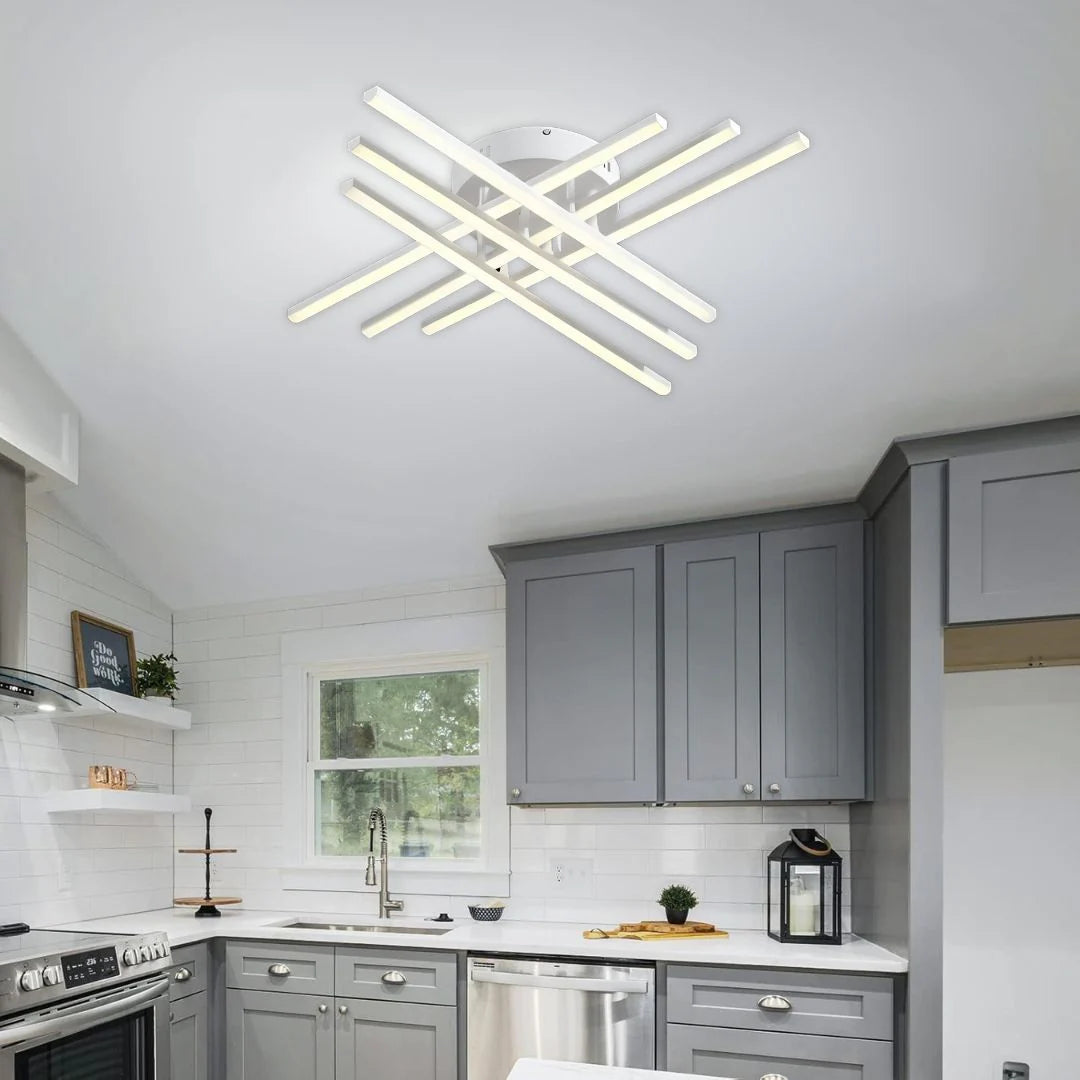 Lustra LED GIO, 63W, Lumina Rece/Clada/Neutra, Alb