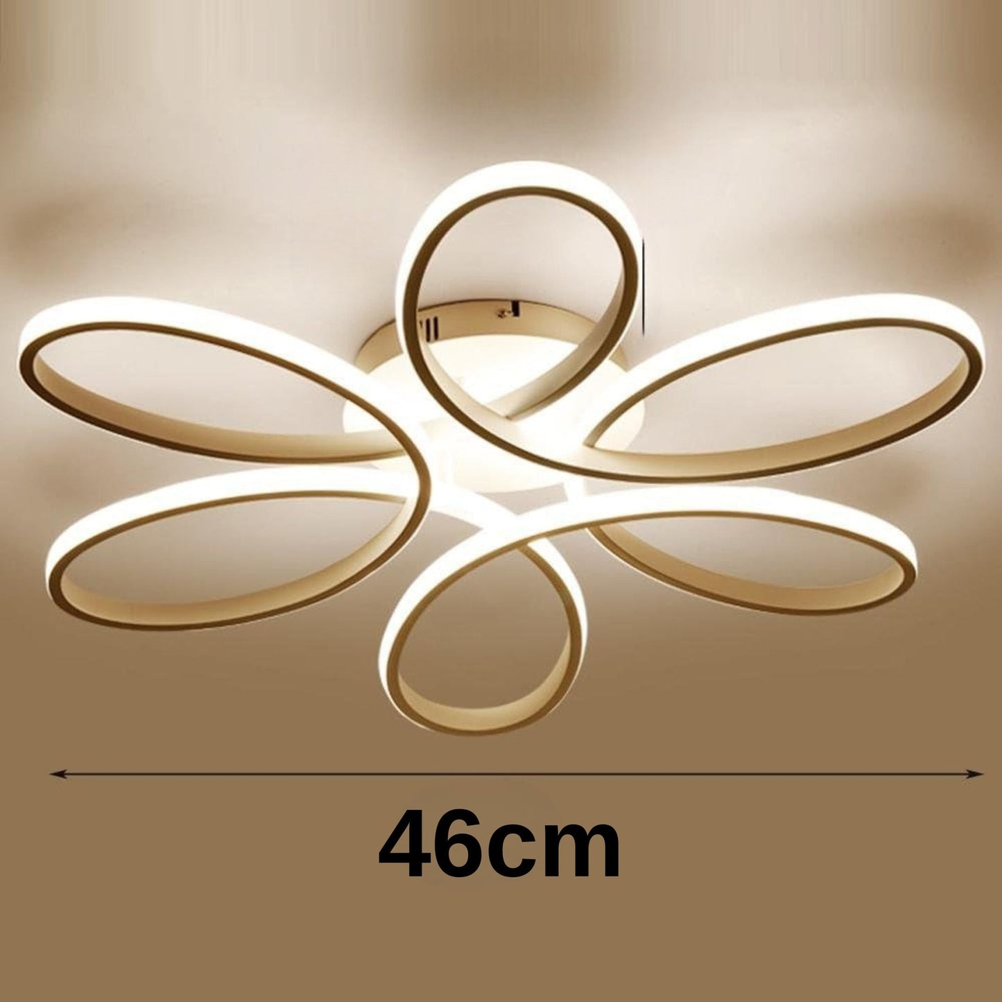 Lustra LED cu telecomanda ELIZA, 65W, lumina Rece/Calda/Neutra, Dimabila, Alb – RegalStore