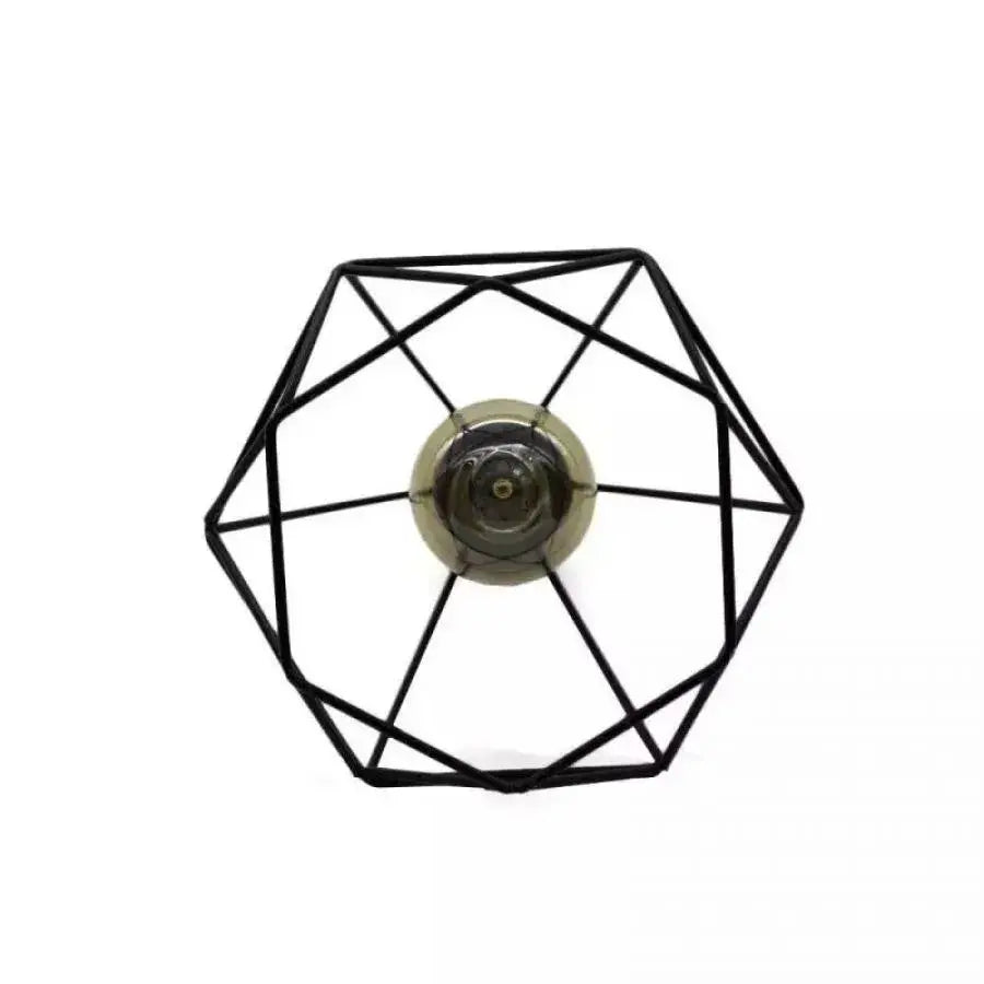 Lustra Forma Diamant, STRUKTUR, 3xE27, Negru, Metal – lustră LED, culoare neagră – RegalStore, iluminat interior