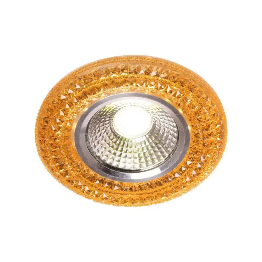 Spot LED Incastrabil, 3W, Sticla, Auriu – spot LED, culoare aurie – RegalStore, iluminat interior