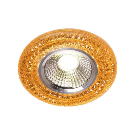 Spot LED Incastrabil, 3W, Sticla, Auriu – spot LED, culoare aurie – RegalStore, iluminat interior