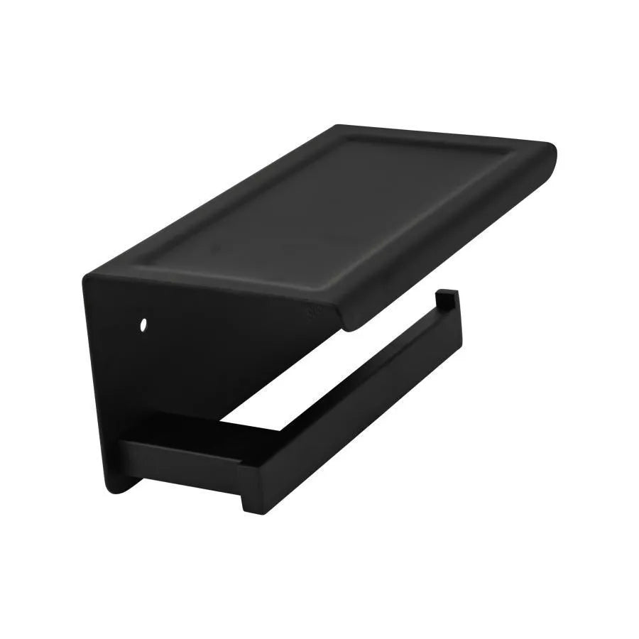 Suport Hartie Igienica cu Suport Telefon/Parfum Negru GJ610 – culoare neagră – RegalStore, iluminat interior