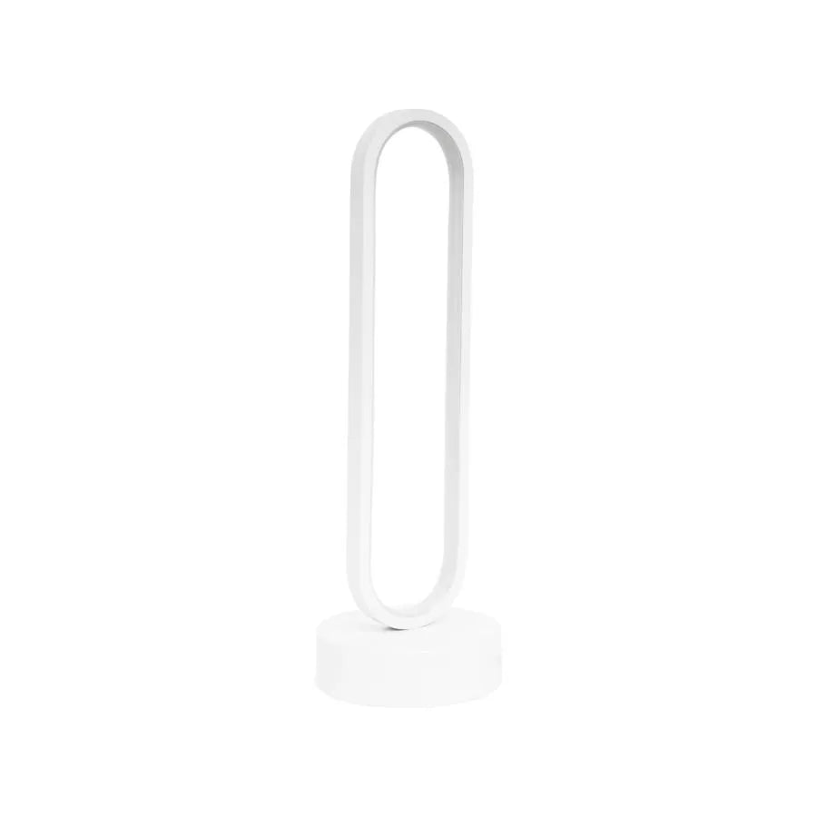 Veioza LED Creatoris, 30W, Lumina Rece/Calda/Neutra, Metal si Acril, Alb