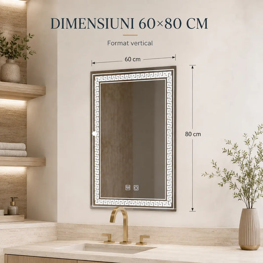 Oglindă LED Vivido – dimensiuni 60x80 cm
