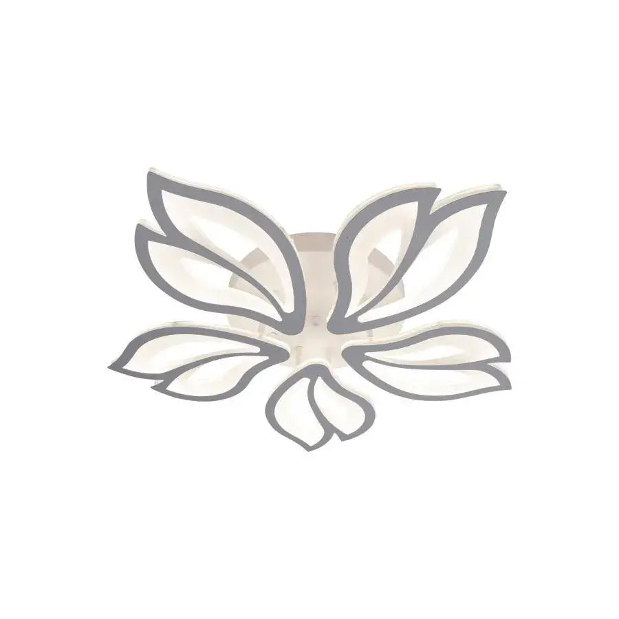 Lustra LED cu Telecomanda LILY 5 Elemente Lumina Rece/Calda/Neutra 66W Dimabila Alb