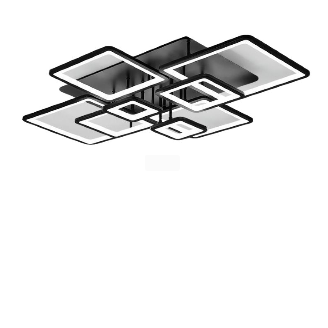 Lustra LED cu Telecomanda Caroline 210W Dimabila Negru
