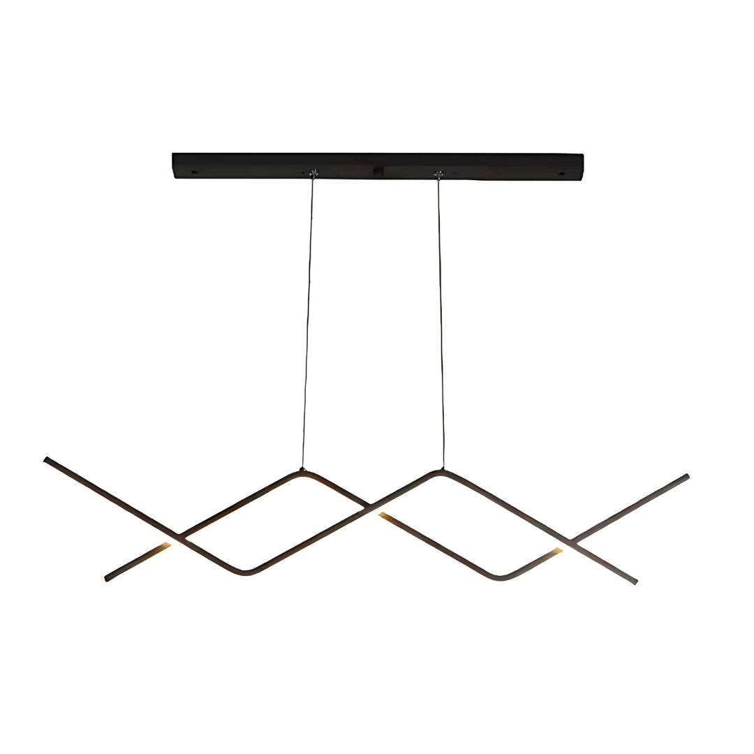 Lustra LED Nancy, 72W, Acril, Negru