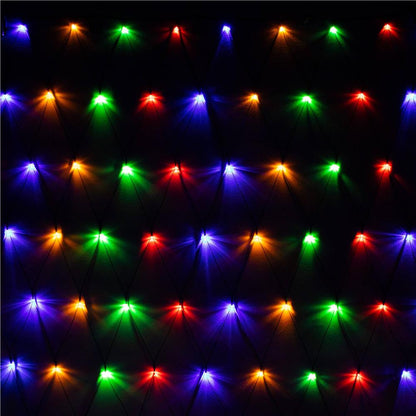 (DL) Ghirlanda luminoasa tip perdea 160 LED-uri, 2x2.6m, pentru interior/exterior, iluminare multicolor