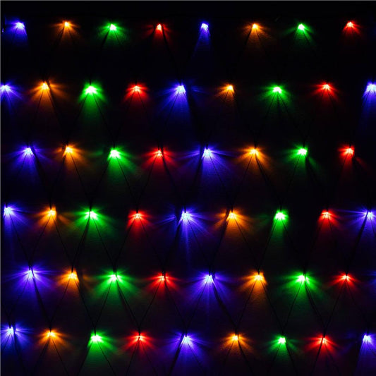 (DL) Ghirlanda luminoasa tip perdea 160 LED-uri, 2x2.6m, pentru interior/exterior, iluminare multicolor