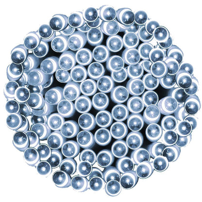 Instalatie lumini de exterior pentru gradina, 5 metri, 50 LED-uri, cu baterii, alb