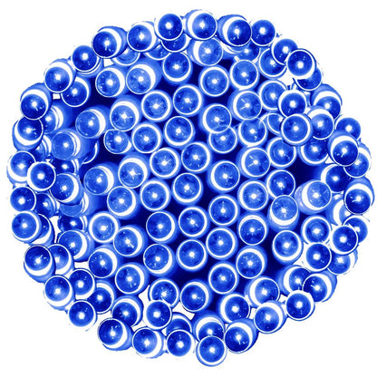 Instalatie lumini de exterior pentru gradina, 10 metri, 100 LED-uri, cu baterii, albastru