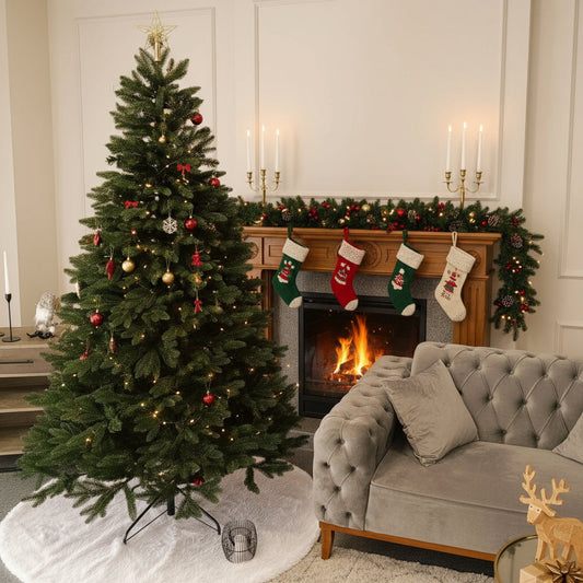 Brad artificial Christmas Deluxe by , Belgia, 2D+3D, 180cm