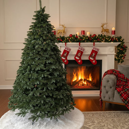 Brad artificial Christmas Deluxe by , Canada argintiu, 3D, 210cm