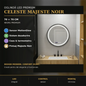 Oglinda LED Celeste Majeste Noir 70 cm — imagine principală