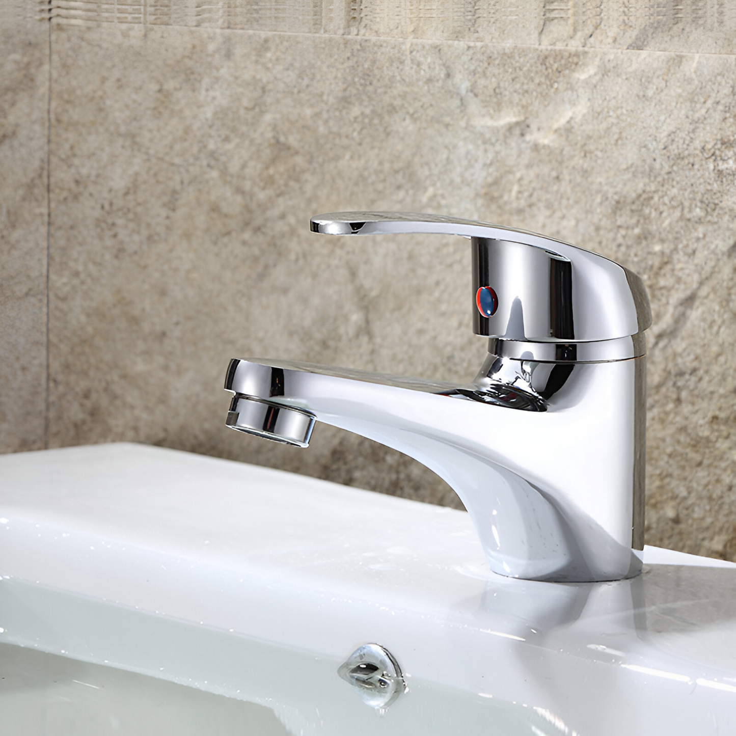 Baterie Lavoar, Aliaj, Crom, LV001 – culoare argintie – RegalStore, iluminat interior