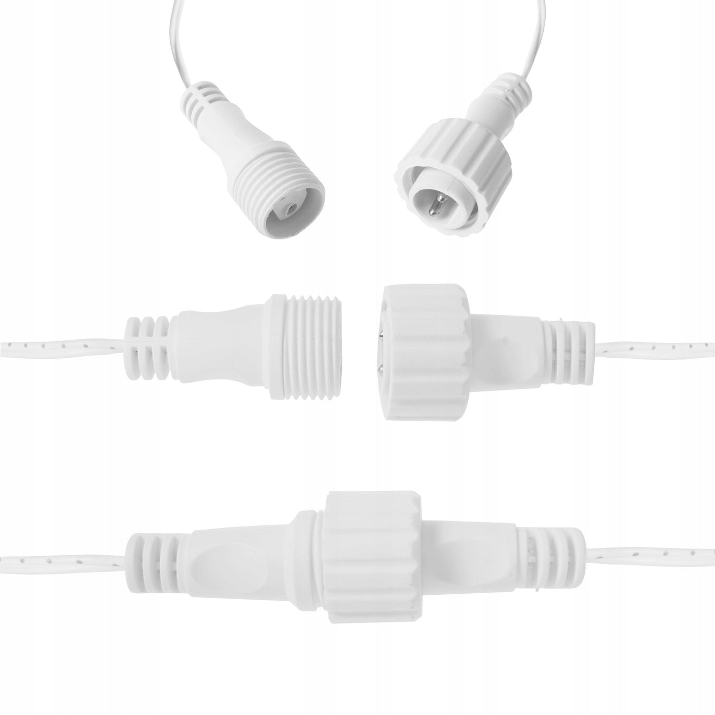 Ghirlanda luminoasa tip perdea 300 LED-uri, 12m, pentru interior/exterior, iluminare alba