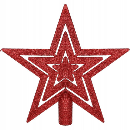 Set globuri si decoratiuni de Craciun, 51 piese, diverse dimensiuni, rosu