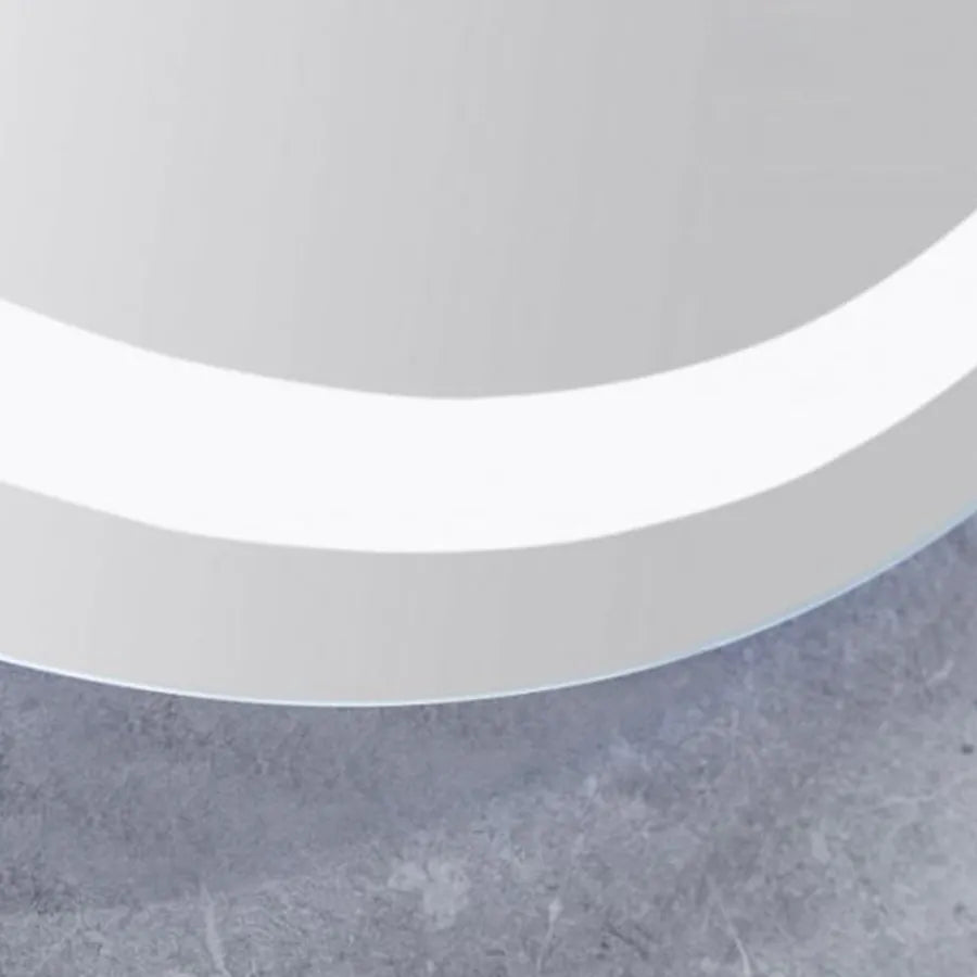 Oglinda LED Rotunda 70 Celeste MotionGlow Marcello, Sistem Dezaburire, Termometru si Ceas, Dimabila