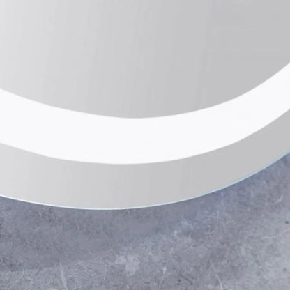 Oglinda LED Rotunda 70 Celeste MotionGlow Marcello, Sistem Dezaburire, Termometru si Ceas, Dimabila