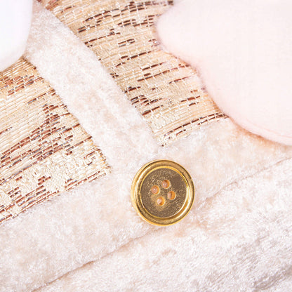 Decoratiune Craciun, soseta pentru cadouri cu Mos Craciun 45cm, maro