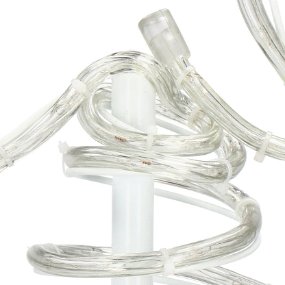 (DL) Instalatie lumini pentru Craciun, Brad stilizat, , 192 LED-uri, 124cm, alb