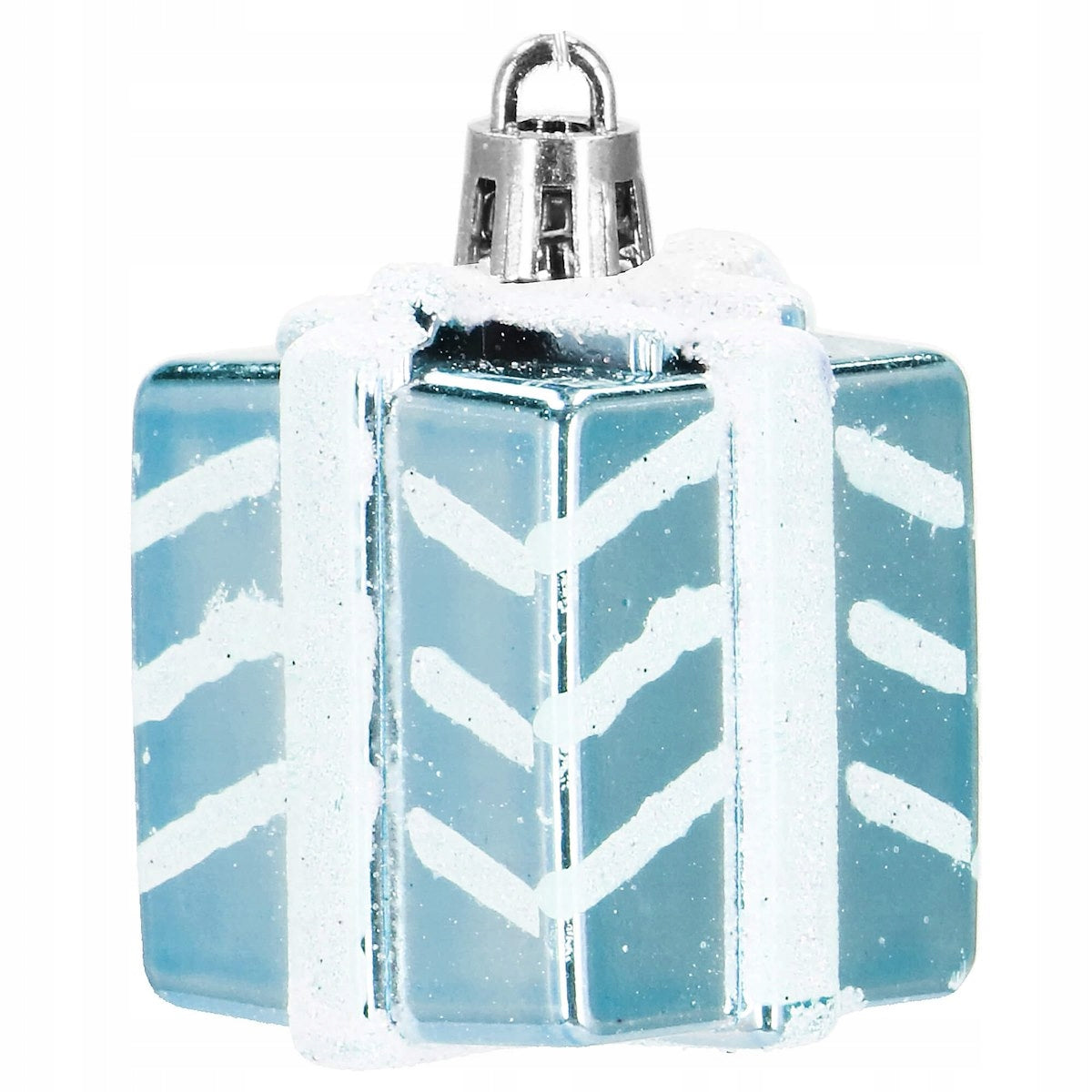 Set globuri si decoratiuni de Craciun, 77 piese, diverse dimensiuni, albastru