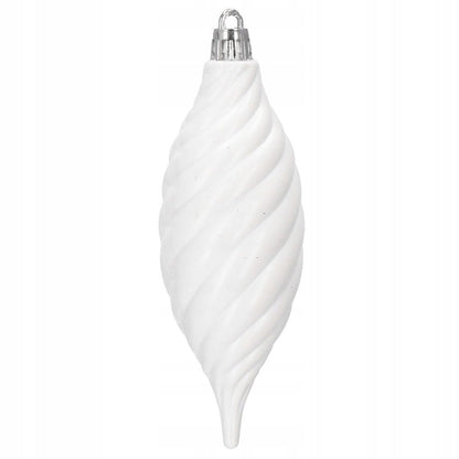 Set globuri si decoratiuni de Craciun, 72 piese, diverse dimensiuni, alb