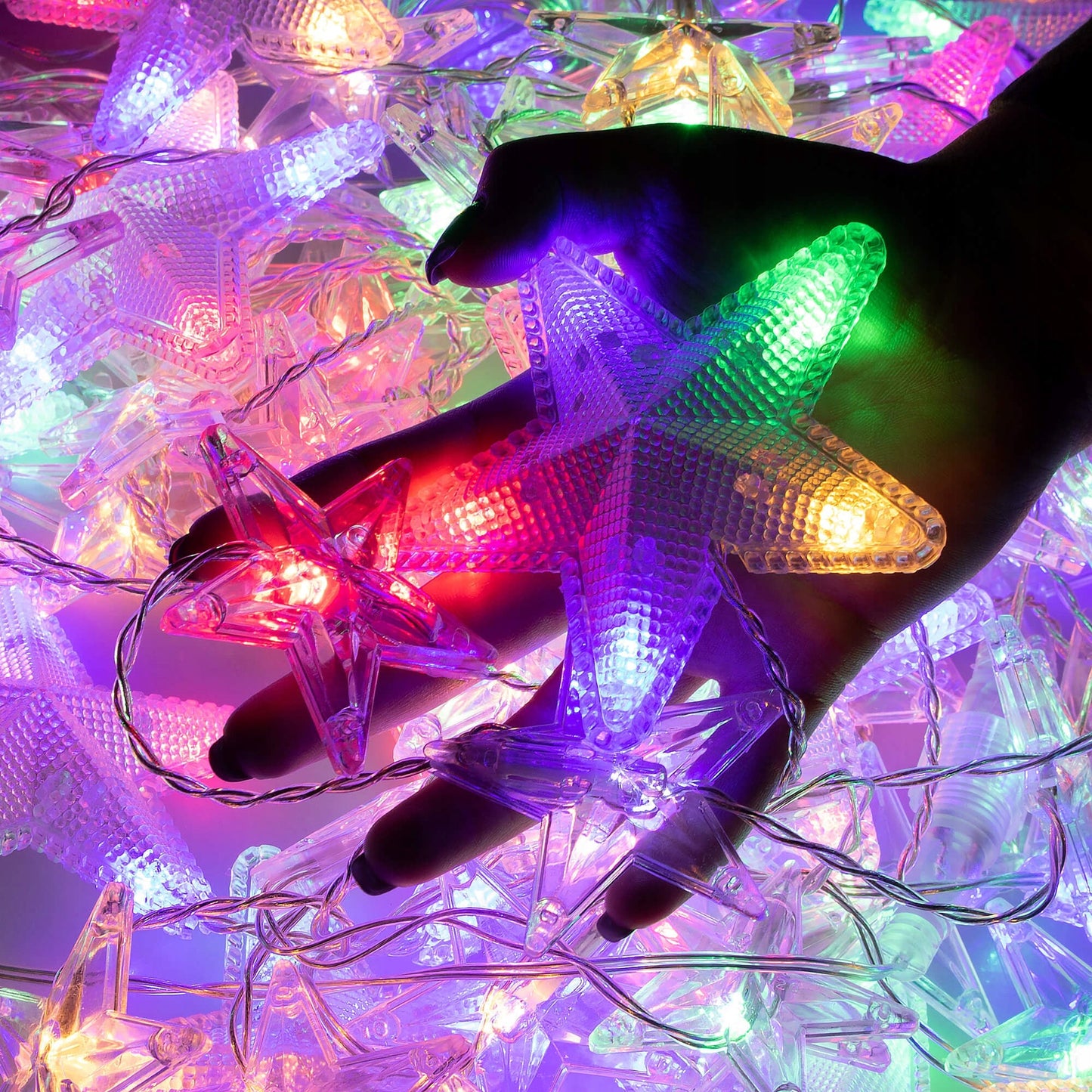 Instalatie lumina tip perdea cu 180 LED-uri, 2m, pentru interior/exterior, iluminare multicolor