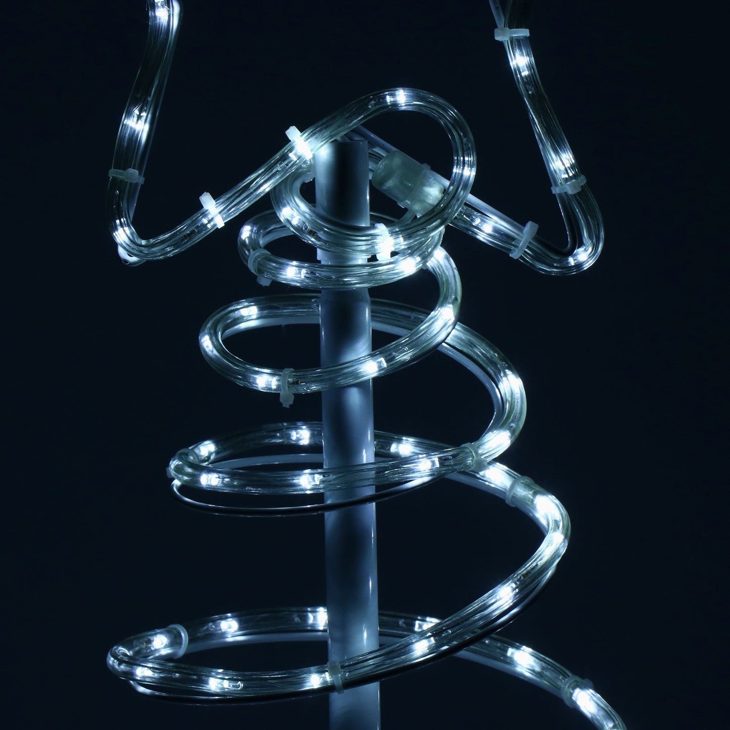 (DL) Instalatie lumini pentru Craciun, Brad stilizat, , 192 LED-uri, 124cm, alb