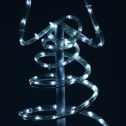 (DL) Instalatie lumini pentru Craciun, Brad stilizat, , 192 LED-uri, 124cm, alb