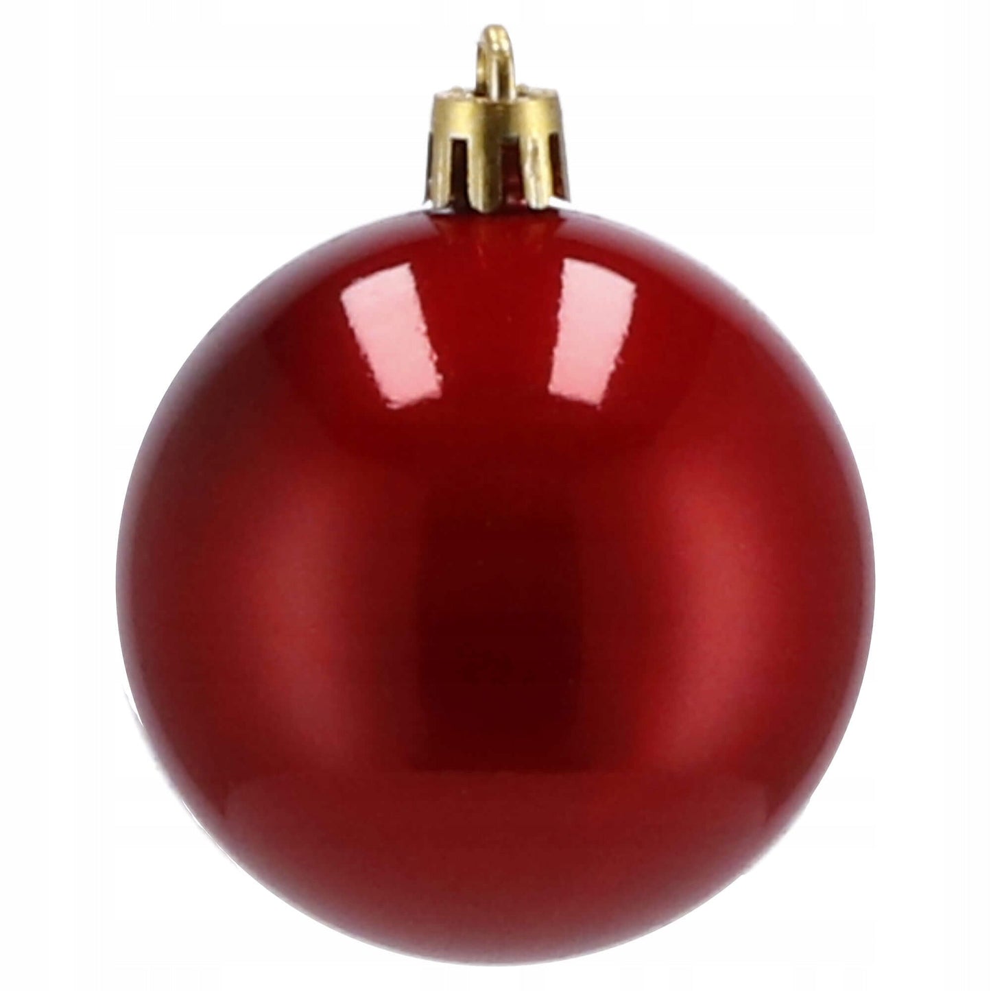 Set globuri de Craciun, 100 bucati, 6cm, rosu