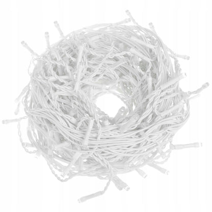 Ghirlanda luminoasa tip perdea 200 LED-uri, 8m, pentru interior/exterior, iluminare multicolora