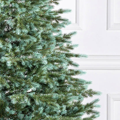 Brad artificial Christmas Deluxe by , Alaska Select verde argintiu, integral 3D, 210 cm