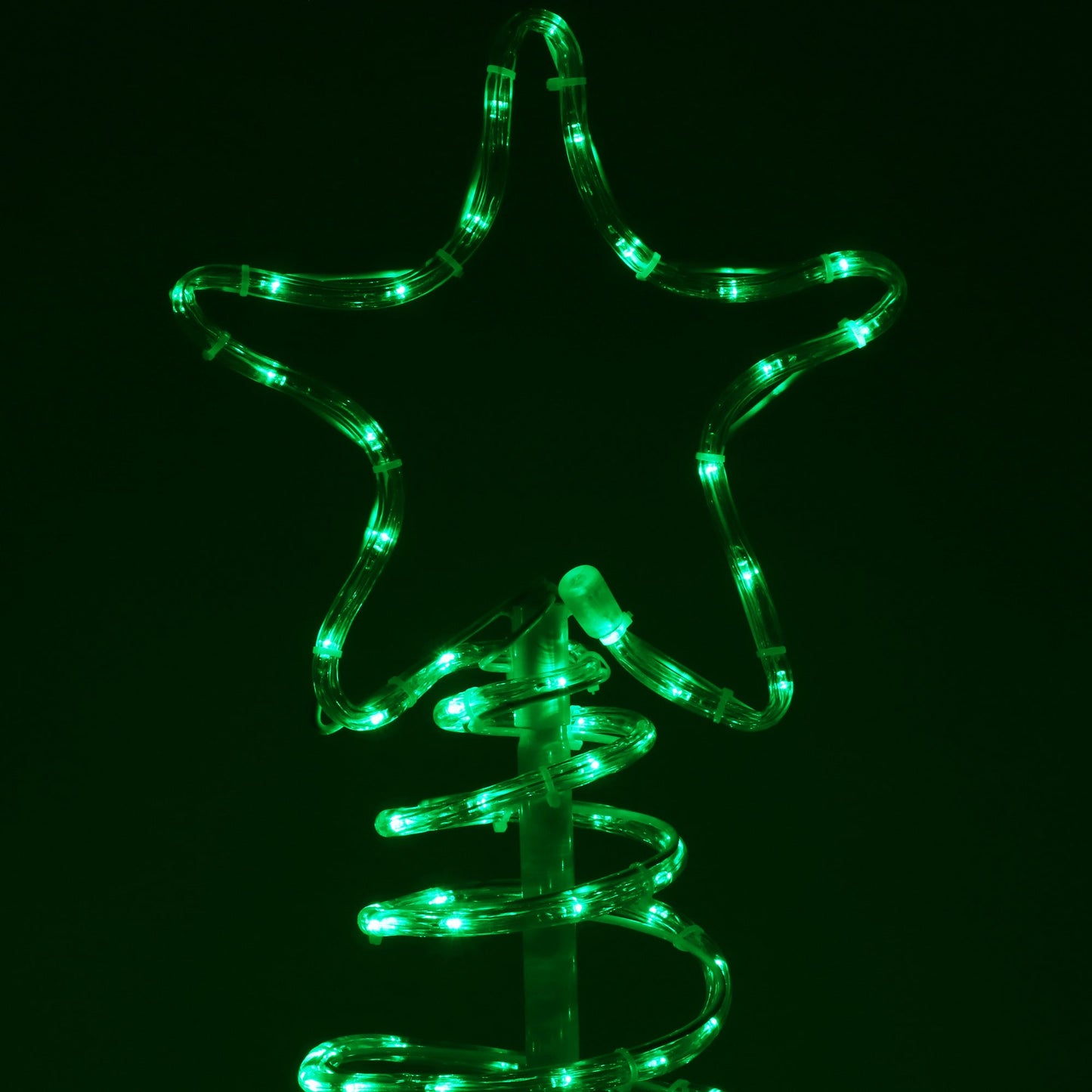 (DL) Instalatie lumini pentru Craciun, Brad stilizat, , 192 LED-uri, 124cm, verde