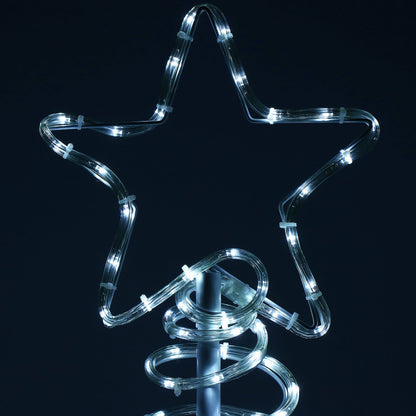 (DL) Instalatie lumini pentru Craciun, Brad stilizat, , 192 LED-uri, 124cm, alb