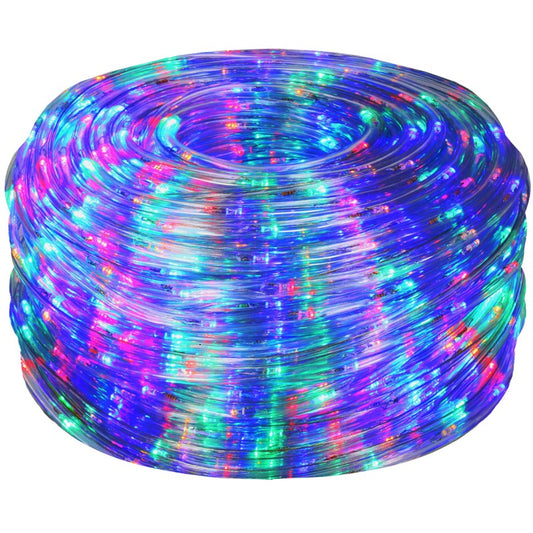 Instalatie tub furtun luminos pentru Craciun, 720 LED-uri, 30m, multicolor
