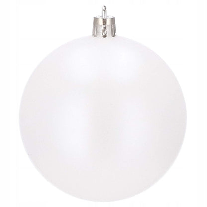 Set globuri de Craciun, 37 bucati, 3-8cm, alb perla