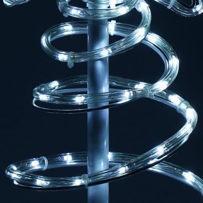 (DL) Instalatie lumini pentru Craciun, Brad stilizat, , 192 LED-uri, 124cm, alb