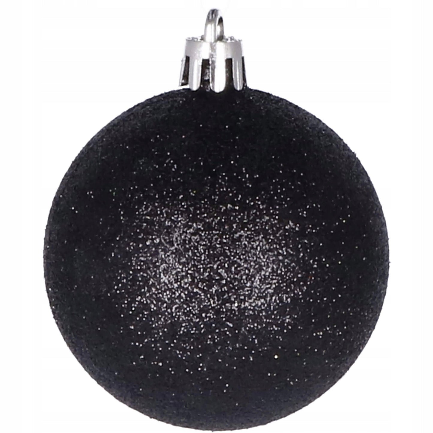 Set globuri de Craciun, 100 bucati, 3-6cm, negru auriu