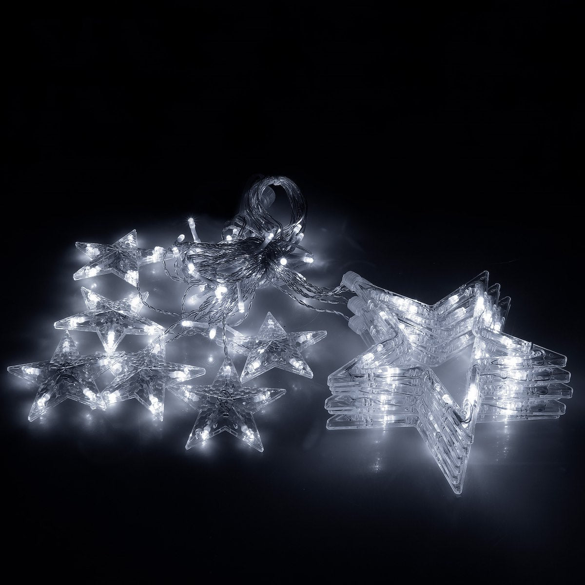 (DL) Instalatie lumina tip perdea cu 138 LED-uri, 2m, pentru interior/exterior, iluminare alb rece