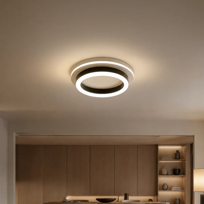 Lustra LED MODERNA 24W, Diametru 20cm, Rotunda, lumina Rece/Calda/Neutra, Negru