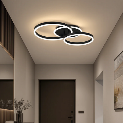 Lustra LED cu Telecomanda Hailey 120W Dimabila Negru