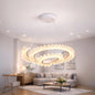 Lustra LED LT188WH, Cristal si Metal, 40W, Dimabila, Inaltime Reglabila, Lumina Rece/Calda/Neutra, Iluminat Luxos