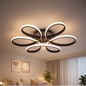 Lustra LED cu telecomanda HELIX, 108W, lumina Rece/Calda/Neutra, Dimabila, Negru