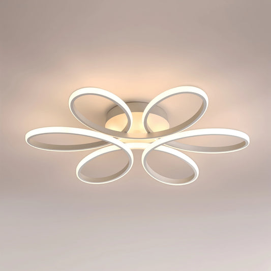 Lustra LED cu telecomanda ELIZA, 65W, lumina Rece/Calda/Neutra, Dimabila, Alb
