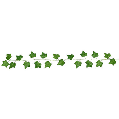 Set 6 ghirlande iedera artificiala pentru decorare, 6x233cm, frunze mari, verde