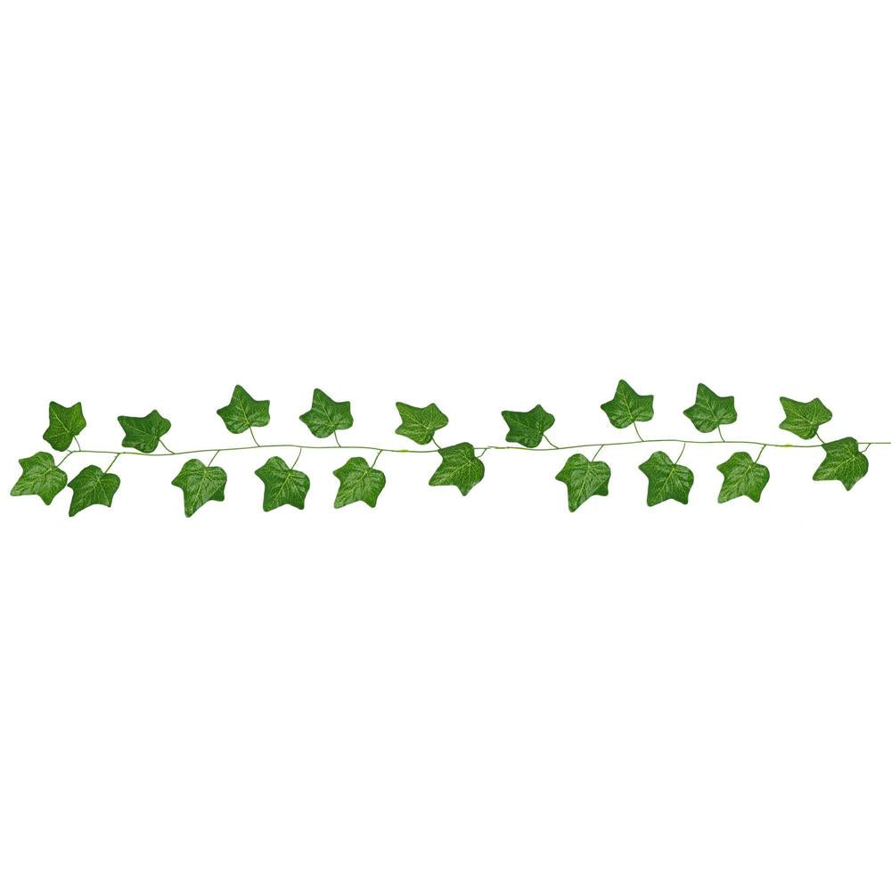 Set 6 ghirlande iedera artificiala pentru decorare, 6x208cm, frunze mici, verde