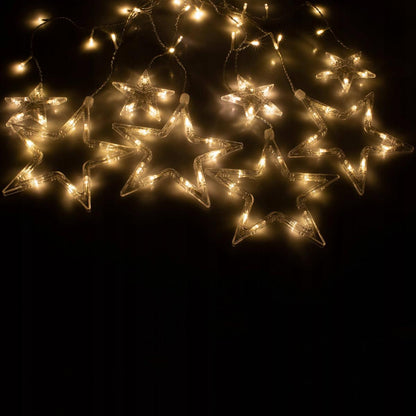 (DL) Instalatie lumina tip perdea cu 92 LED-uri, 2m, pentru interior/exterior, stelute iluminare alba